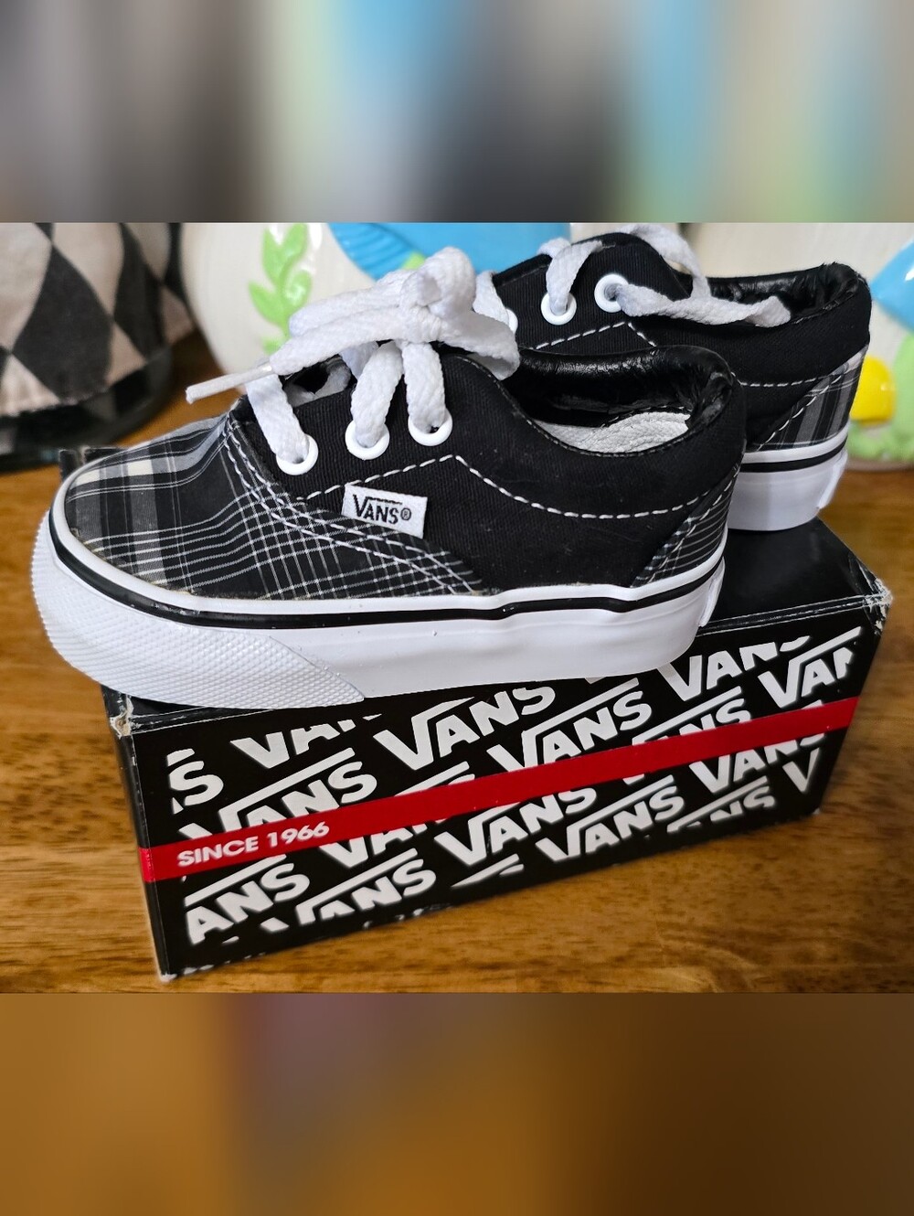 Plaid Vans Size 4C